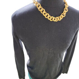 P104. Denver Hayes SOFT Black Turtleneck Sweater |M
